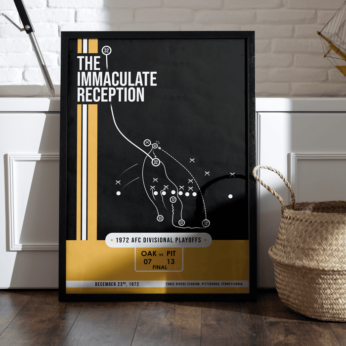 The Immaculate Reception - Pittsburgh Steelers Poster NFL