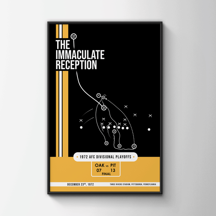 The Immaculate Reception - Pittsburgh Steelers Poster NFL