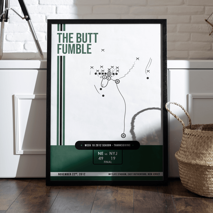 The Butt Fumble - New York Jets Poster Thanksgiving — Iconic Plays